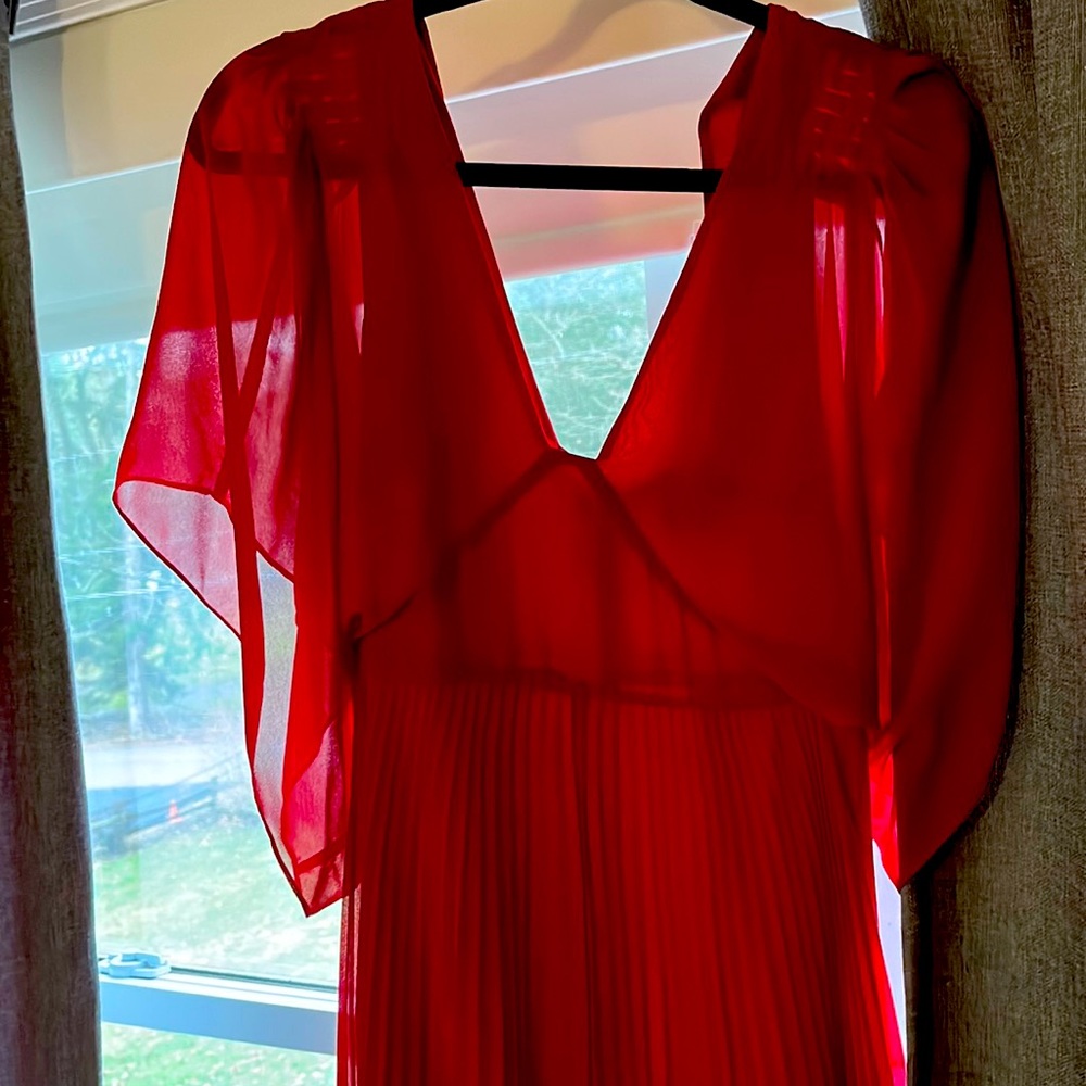 Red midi club Monaco dress